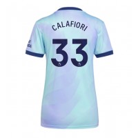 Echipament fotbal Arsenal Riccardo Calafiori #33 Tricou Treilea 2024-25 pentru femei maneca scurta